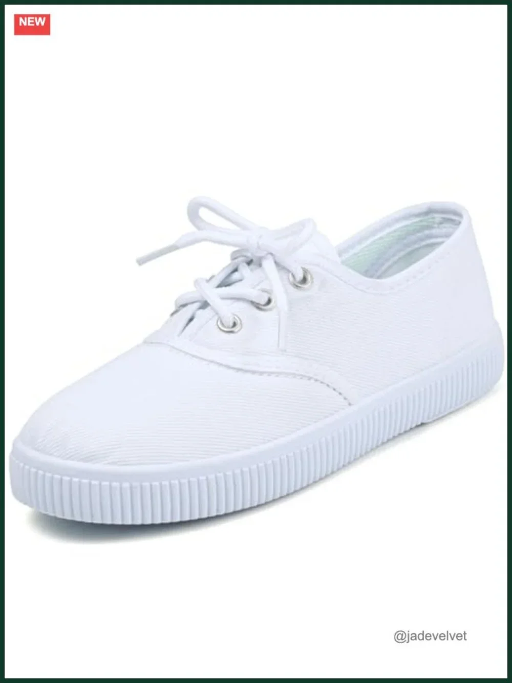 Kids Canvas Lace-Up Sneakers with Slip-Resistant Outsole